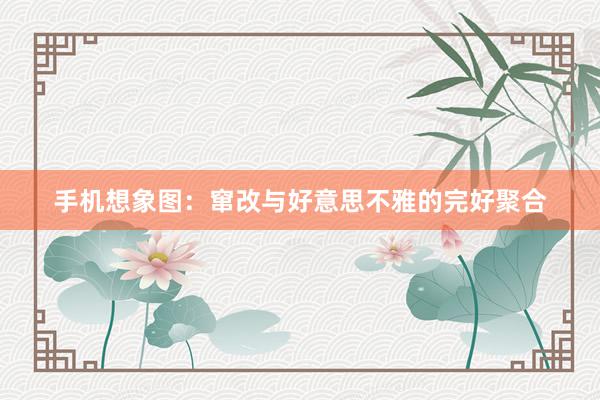 手机想象图：窜改与好意思不雅的完好聚合